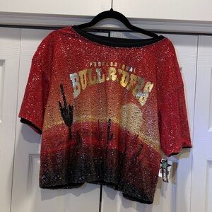 Glittery Red Cactus Blouse